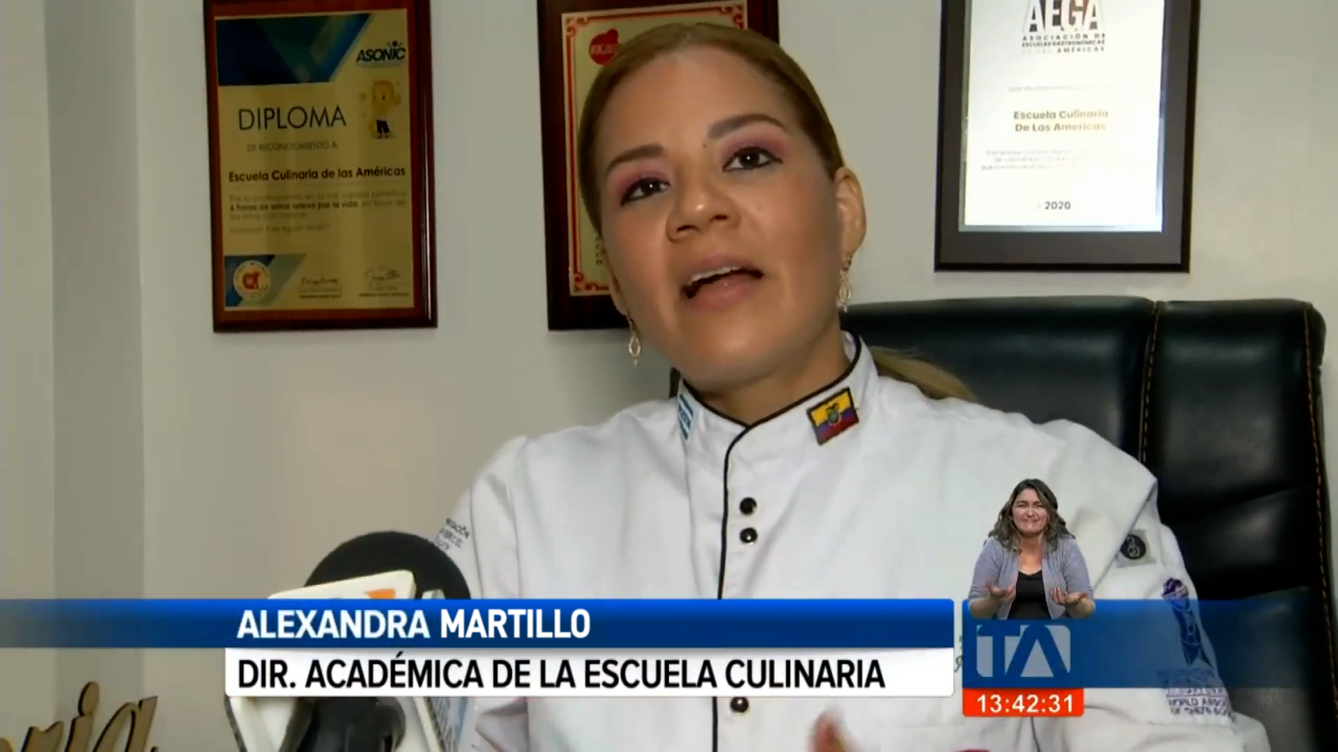 Reportaje de TELEAMAZONAS a Alexandra Martillo